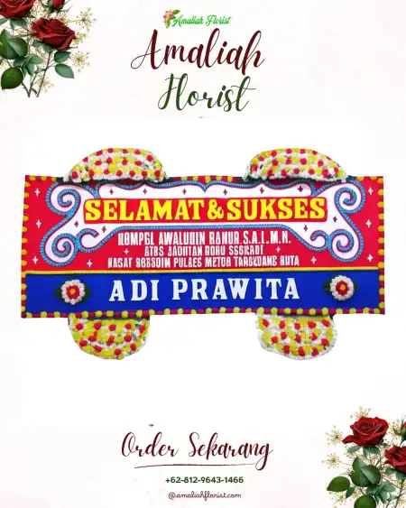 Papan Bunga Ucapan Selamat Sampok